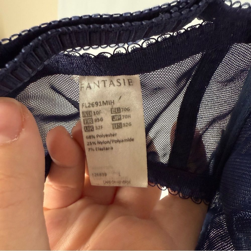 Fantasie Womens Erica Vertical Seam Bra - Midnight - Picture 5 of 6